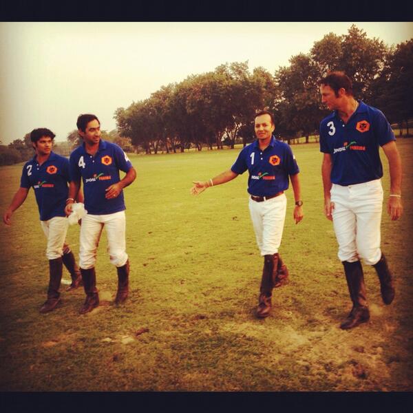 MPNaveenJindal's tweet photo. A truly great match played today. Proud of my team #IndianMastersPolo 2013 Champions :) http://t.co/WdlbQjTkxD