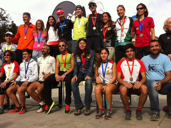 Foto de familia de los q han hecho podium #KVPuigCampana gracias por venir!!