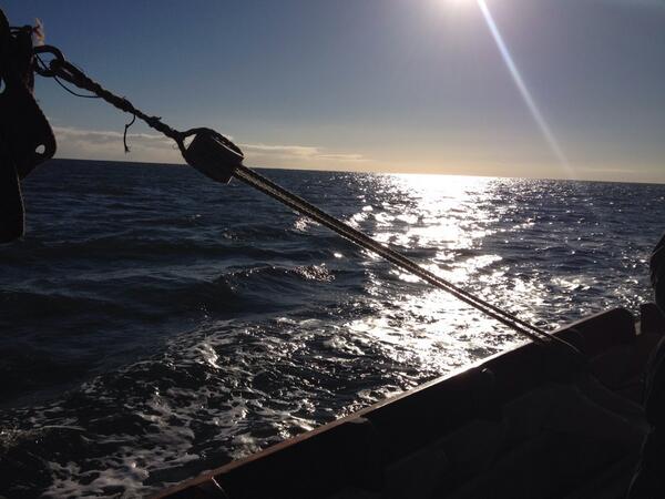 Tommygeegee's tweet image. Beautiful morning out at sea. #sailing #thethreebrothers