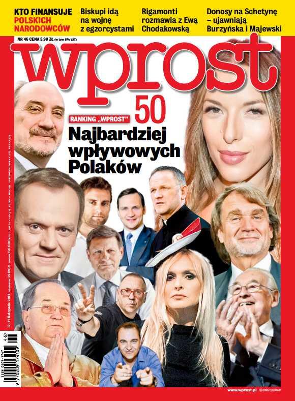 TygodnikWPROST's tweet photo. Tak wygląda okładka najnowszego numeru tygodnika "Wprost". http://t.co/jru0sZn0v2