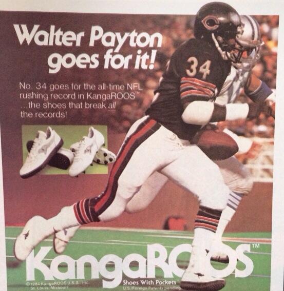 walter payton kangaroo shoes