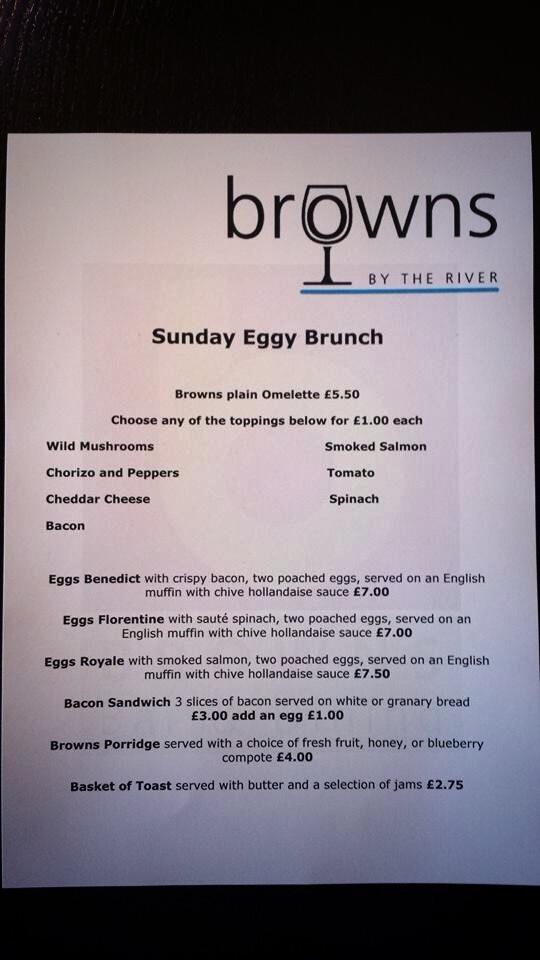 browns_winebar's tweet photo. New Sunday Eggy Brunch Menu! Served 10am-12pm. Call now to book yours: 0190526263 #lazysunday #brunch #browns #worcs http://t.co/CEKZPecJGA