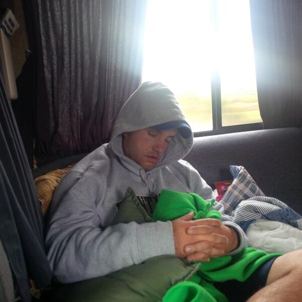PittRVSex's tweet photo. @roarTee spent more time sleeping than awake in the #pittrvsex http://t.co/oN4vjSb95e