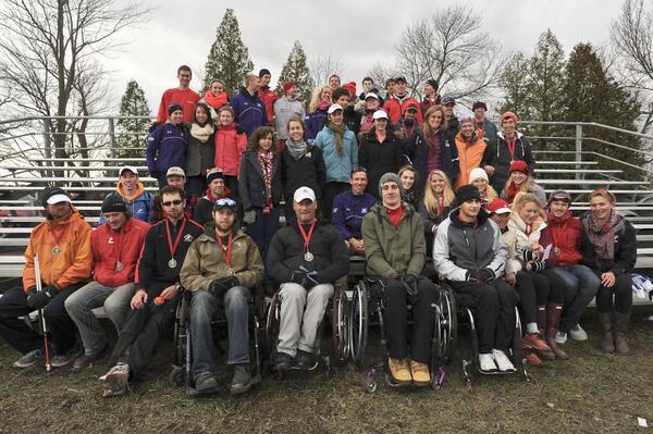 rowingcanada's tweet image. Cold and gold...silver and bronze!  Group shot of #NRC2013 medal winners by Fred Loek.  @cdnpararowing @RowToPodium