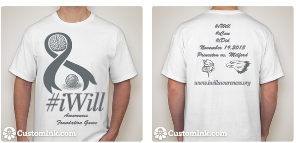 iwill32yp's tweet photo. Make sure that you all get shirts for the iWill Foundation Game... they will be on sale next Monday! http://t.co/wkJdmiqvPw