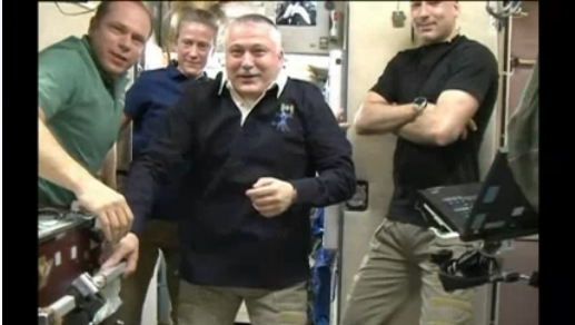 NASA's tweet image. #Exp37 crew @AstroKarenN @astro_luca &amp;amp; F Yurchikin said goodbye to the rest of #ISS crew &amp;amp; closed hatches @ 3:09p  