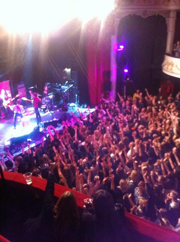 eoghanmcdermo's tweet photo. The mighty @HudsonTaylor killing it in Shepards Bush. Sure the Irish are fucking great. http://t.co/IcuxwSdIVS