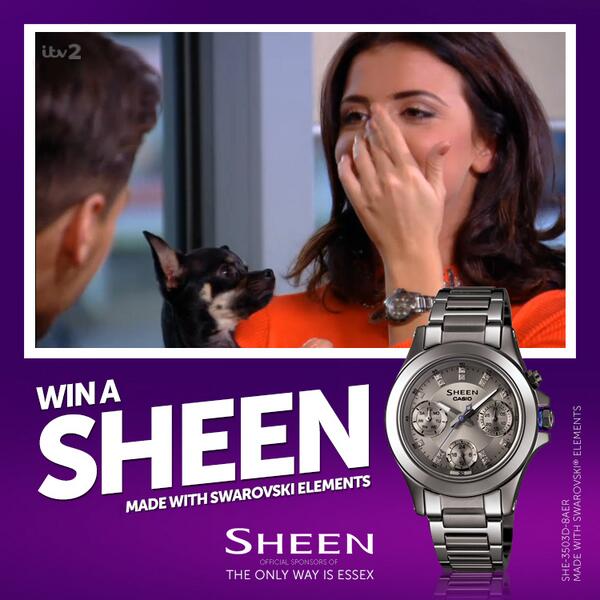 SheenWatches's tweet photo. RT &amp; Follow @SheenWatches to be in to win a watch just like Lucy's! #TOWIE http://t.co/m70CJT4vYP