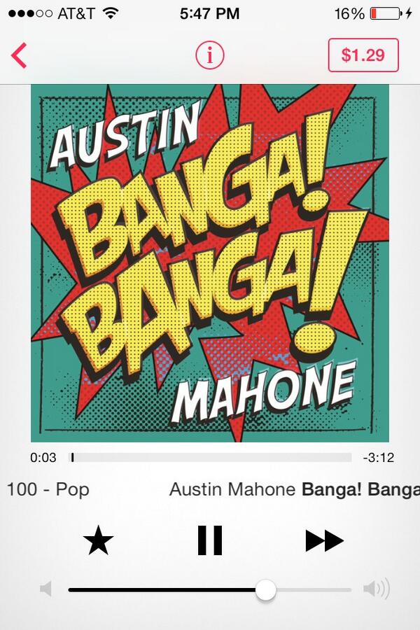 curdyswave's tweet image. LOOK WHAT CAME ON ITUNES RADIO! 😍🎉❤️😘 @AustinMahone #Mahomies #BangaBanga