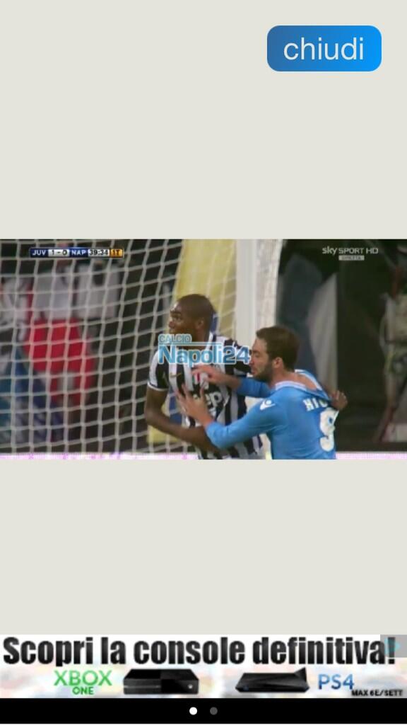 G_Higuain's tweet photo. Primo gol im fuori di giocco e qui me fischia foul a me quando e rigori hahahah http://t.co/wUMeDwPYdn