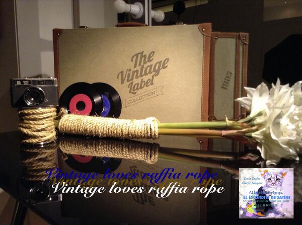 Evergreenbodas's tweet photo. Preparando la proxima party... https://t.co/wUmck1eS5E vintage loves raffia rope http://t.co/XtwOXynMJT