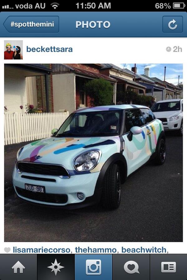 The TDF OH Mini has already been spotted! Great work guys! #spotthemini <a href="/thedesignfiles/">The Design Files</a> #TDFopenhouse