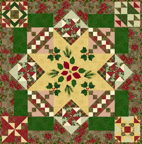 Christmas Peace Quilt Kit on SALE NOW .  25% off - limited quantity - +/- Backing Fabric    
betterquiltkit.com