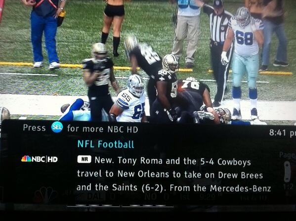 kimrabin's tweet photo. Another thing #timewarner cant do well: spell #tonyromo #NFL http://t.co/4tjgRUryY5