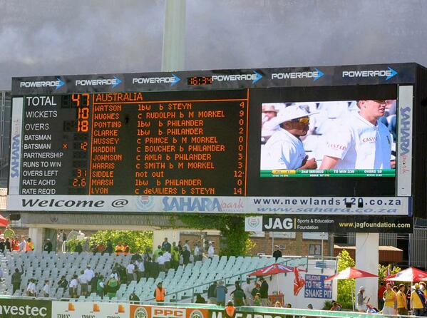 #OnThisDay 2 years back in Cape Town, Australia 47 all-out. (At one point, they were 21/9) es.pn/17oPQjc