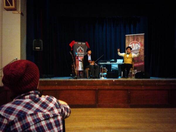 philippedemo's tweet photo. Trad'Badour joue au banquet du #PFCNO2013! #frab http://t.co/eorM5Bs8yW