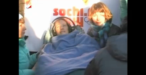 NASA's tweet image. The #Exp37 crew exited the Soyuz spacecraft &amp;amp; is beginning adjusting back to gravity. Pictured here, @AstroKarenN 