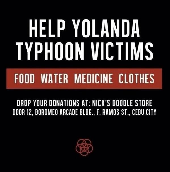 NicheDumlao's tweet photo. dear cebu friends...

@nckatmtc is now accepting donations for the visayas relief. http://t.co/xToyx3k5LY