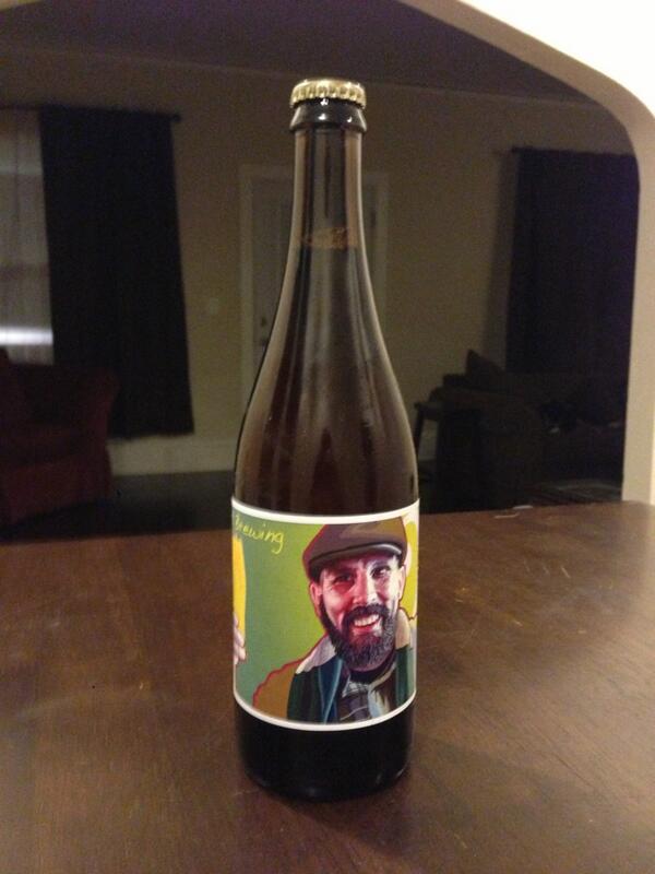 CascadeRangers's tweet photo. CRFC winger Corey Blodget is gracing a bottle @UprightBrewing's Saison du Blodget! #TAFC #RCTID http://t.co/U9DkgpX3hA