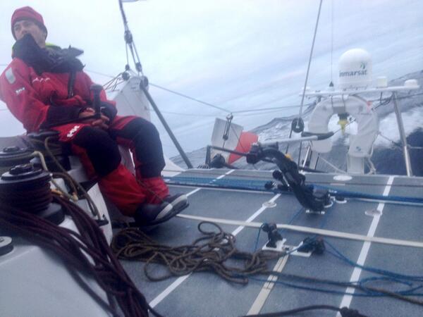 GoodchildSam's tweet photo. Had a good night going upwind across Biscay. Getting into our stride a bit more now.  #TJV2013 http://t.co/DVCsnCCvAG