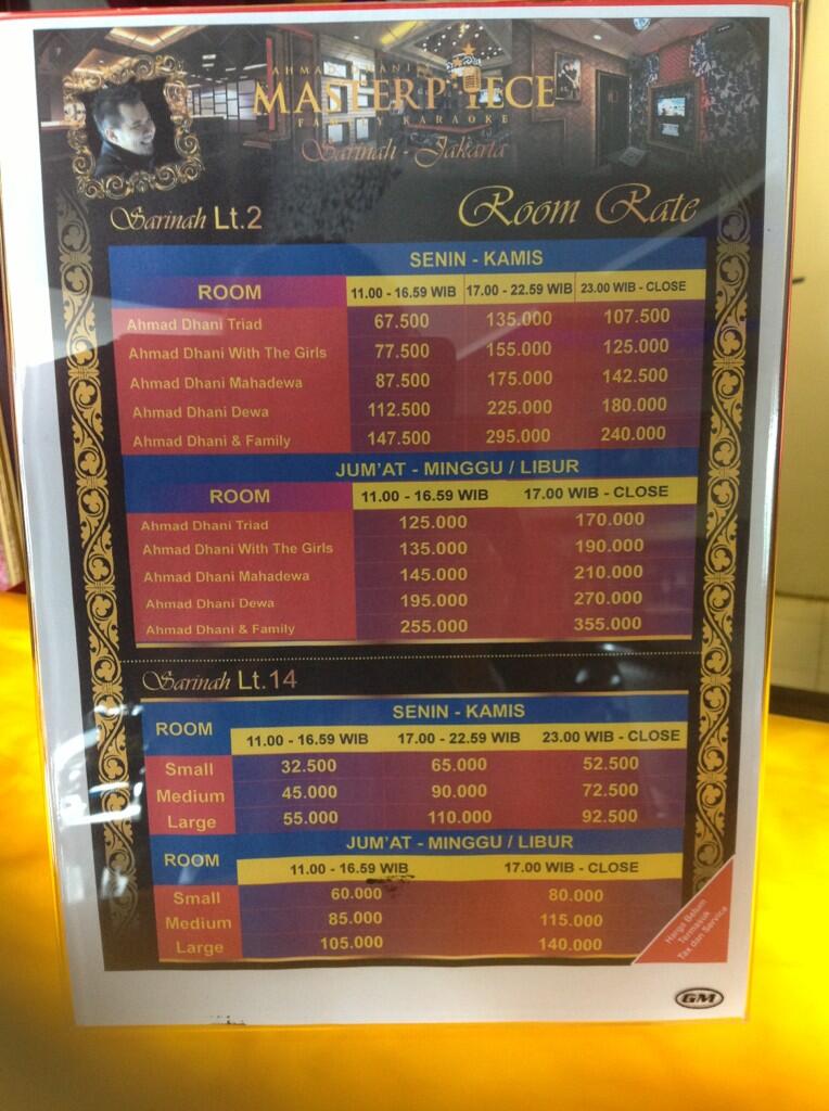 Masterpiece KTV on Twitter Daftar harga setiap room Masterpiece KTV on Twitter Daftar harga setiap room