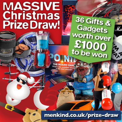 Menkind's tweet photo. RT &amp; SHARE - WIN THE MENKIND XMAS PRIZE BUNDLE: £1000 gift &amp; gadget bundle http://t.co/bhDatH3FSN  #menkindxmasbundle http://t.co/hAUhniDNKV