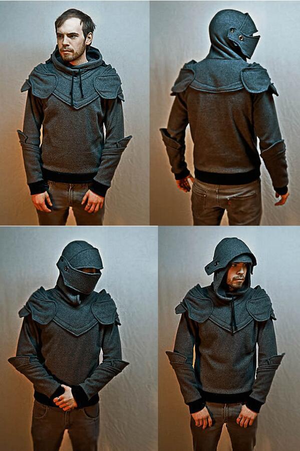 Slowly 騎士 ナイトが身に付ける鎧のようなパーカー Http T Co C1ny2zqrkp