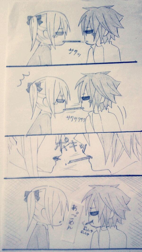 あにょは ついったお休み中 Twitter પર ポッキーの日 ポッキンチョコの日 というわけで支葵莉磨ポッキーゲームーーー しきりまさいこおおう Http T Co 4vmz42atwd