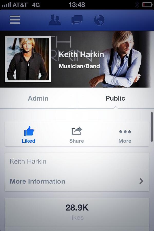 keithharkin's tweet image. Im only 100 peeps off 29,000 on my FACE BOOK page... Are you following me there? #facebook #follow @vervemusic @UMG