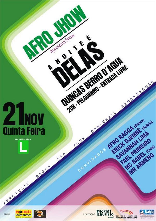 AfroJhow's tweet photo. @AfroJhow Bom dia galera, dia 21/11 conto com a presença de todos vocês!! http://t.co/xZzyxh2hLz