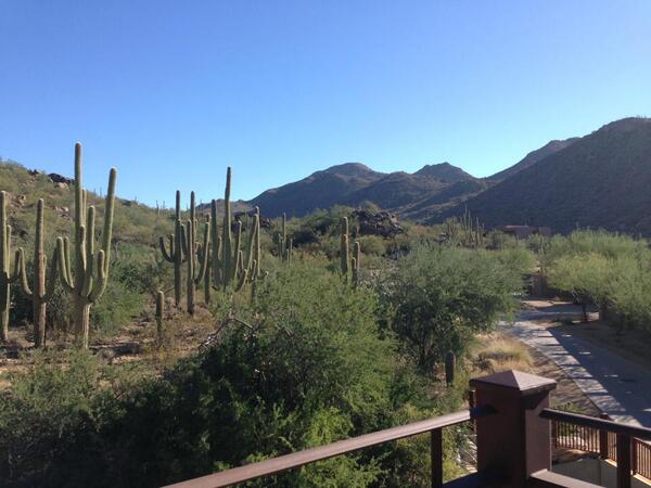 LRader2233's tweet image. View fro  our balcony at the Ritz Carlton Dove Mountain.