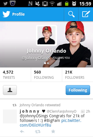 okkdorwizo's tweet image. @JohnnyOSings Congrats for the 21K!!! #BigSinger