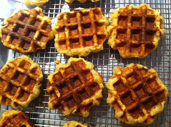 Fresh waffles are calling. Don't deny these beauties their destiny...to be eaten, enjoyed, and savored!