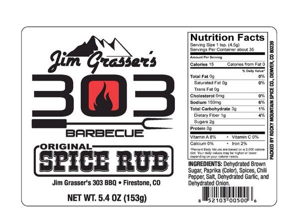 303Barbecue's tweet photo. Try Jim Grasser's 303 Original Spice Rub on your grilled pork chops! http://t.co/Orj2wtaupx