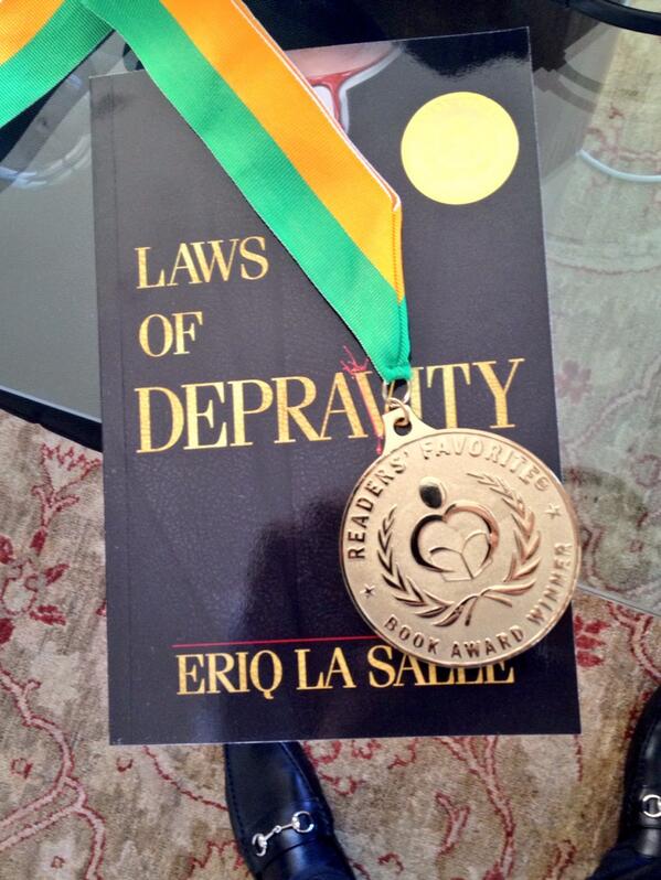 “@EriqLaSalle23: So honored to have my first award for #LawsOfDepravity ” well deserved sir!!! Jef