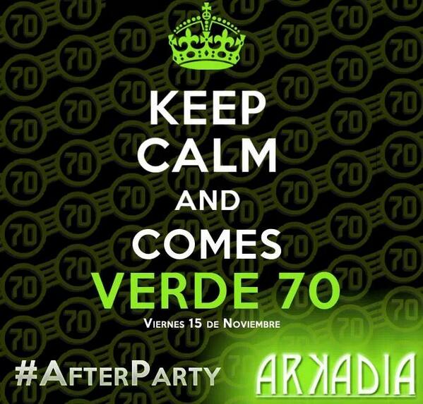 Clubbers_VIP's tweet photo. @ArkadiaVIP dará en una fiesta de la cual TU puedes ser parte del #AfterParty de Verde70 tan solo RT a la imagen http://t.co/yyXLGRre04