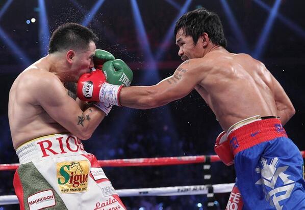 ilovejamich's tweet photo. Punching bag si Rios :) #PacRios #TenforManny #GoManny http://t.co/imVlBG03AK