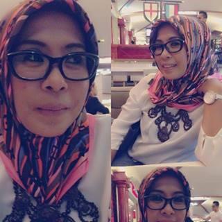 Mrs. Titi Arief on Simply n Casual Style.. #naddnasfashion blouse n hijab by NADDNAS