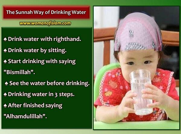 WomanIslam's tweet image. The Sunnah Way of Drinking Water - To learn more, pls visit womanofislam.com  Like Us: facebook.com/official.woman…