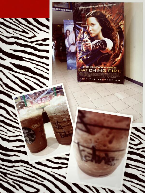 AlexLouisseeee's tweet photo. watched Catching Fire w/ @QueenArcher21  @ohmygiri <3 #catchingfire #peeta #katniss #mockingjay @HungerGamesUK http://t.co/pJDMZF6gZu