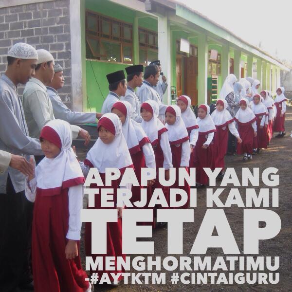 Guru, membangun peradaban generasi baru. #CintaiGuru #AYTKTM Hari Guru Nasional 25/11