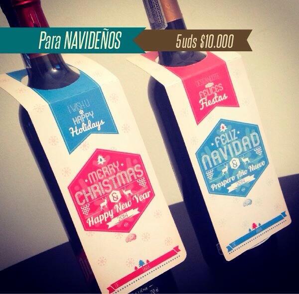IconLabColombia's tweet photo. Llegaron los WineTags para navideños!! $10.000 5 unidades !! http://t.co/B97Loj8CnN