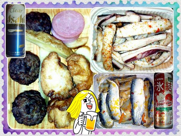 halcomplex's tweet image. 本日の晩酌♪
(*^o^*)
『おつまみセット』
『いか七味焼』
『黄金ままかり』
アルコールは初の～
『キリン 氷結 アップルヌーヴォー』
どれも、まいう～☆
(≧∇≦)b nav.cx/2LlSYy