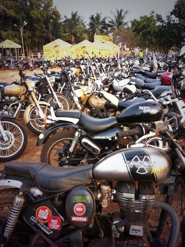 sidlal's tweet photo. Excellent atmosphere at @royalenfield #ridermania2013 in Goa! http://t.co/zRt6UzjK76