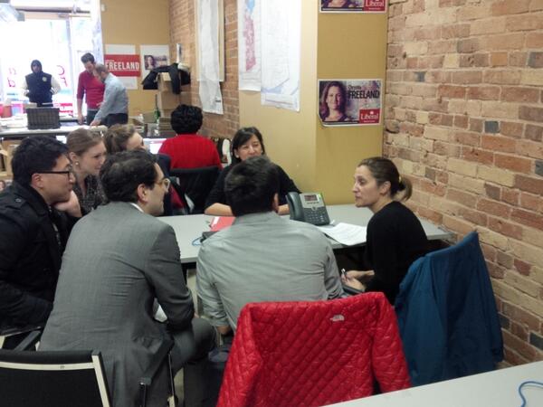 Having a great meeting w/ Canadian Doctors for Refugee Care. Happy to support their cause in #torcen &amp; across Canada