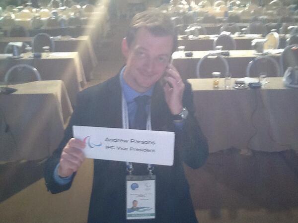 Paralympics's tweet photo. IPC Vice President Andrew Parsons #IPCGA2013 http://t.co/UUxhDYjni5