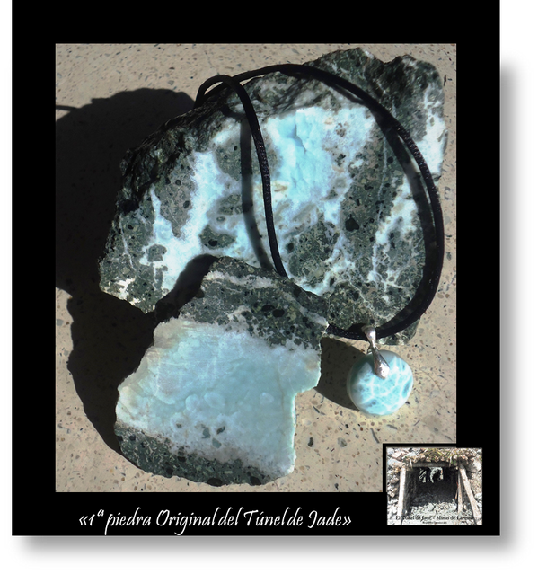 RDLarimar's tweet photo. Primera pieza original de Larimar Extraída, cortada, tallada, pulida y montada de "El Túnel de Jade " / @RDLarimar http://t.co/bNsroMOHoF