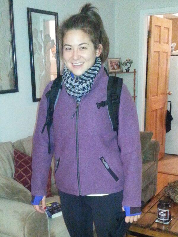 Cheering this one on today as she runs a half marathon in these wretched gusty winds. <a href="/samanthawagar/">Samantha Wagar</a> #onetoughcookie