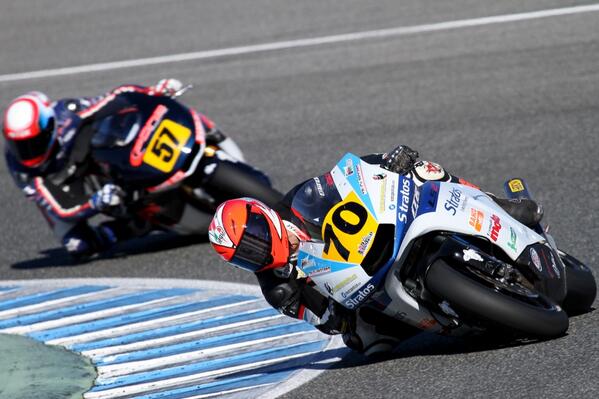 Gran carrera de <a href="/lucavit70/">Luca Vitali</a> que en su primera toma de contacto en #moto2 consigue la sexta plaza con la Ariane2!!