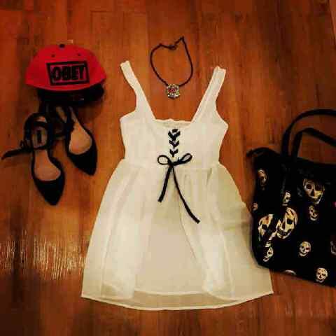 hellodresses's tweet image. dress vallery white 120rb
